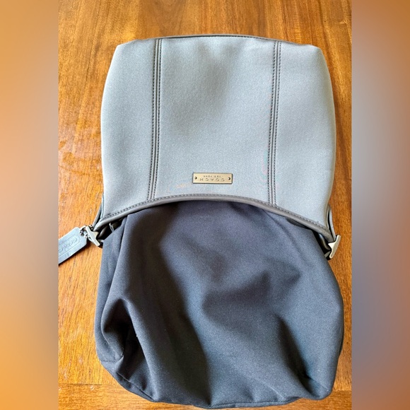 Vintage Coach Neo Crescent Bag Gray Made in Mexico - Picture 9 of 11